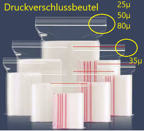Druckverschlussbeutel 50 - druckverschlussbeutel, 25