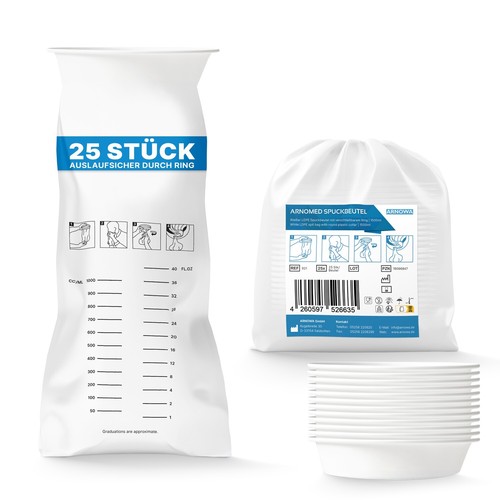 500x spuckbeutel 2000ml - -,