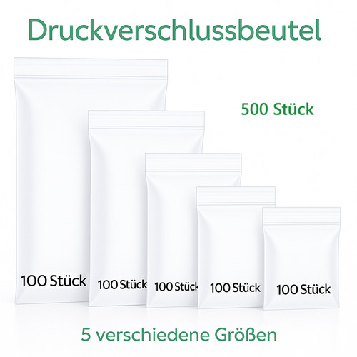 500 druckverschlussbeutel 5 - 500, st