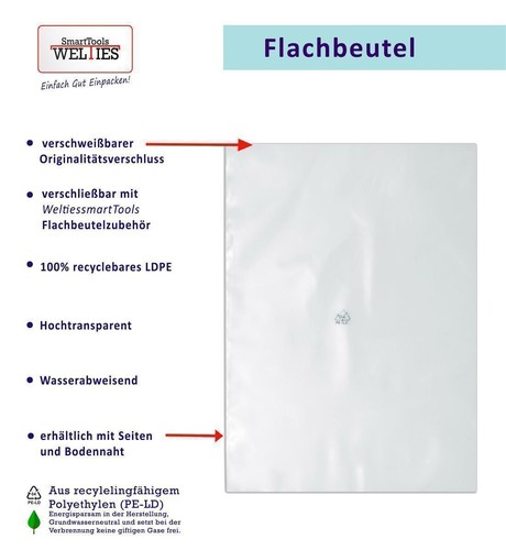 Flachbeutel 100my folienbeutel - 100my,
