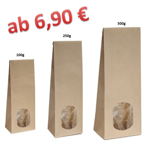 Blockbodenbeutel ovales